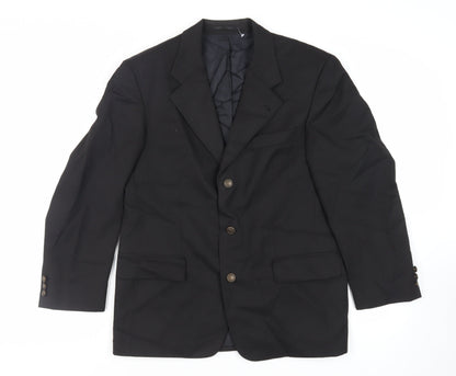 Mens UK Size 38 Canda Regular Black Suit Jacket