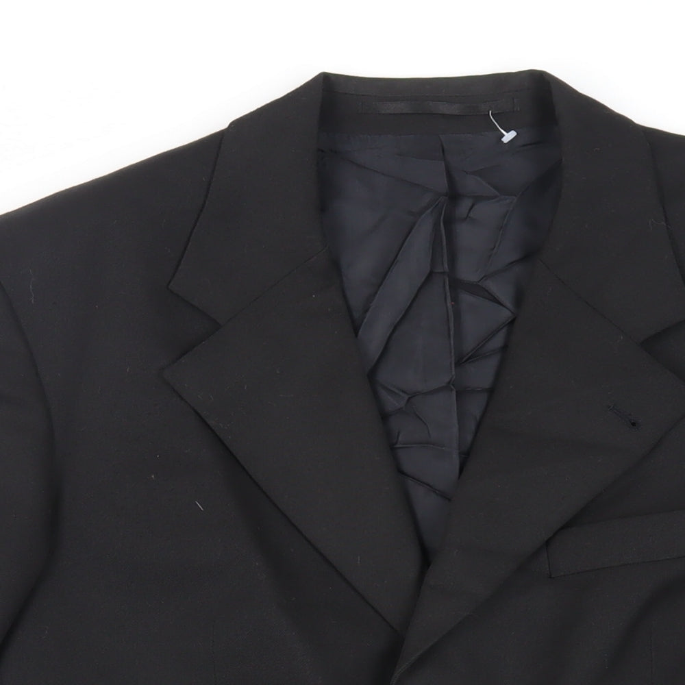 Mens UK Size 38 Canda Regular Black Suit Jacket