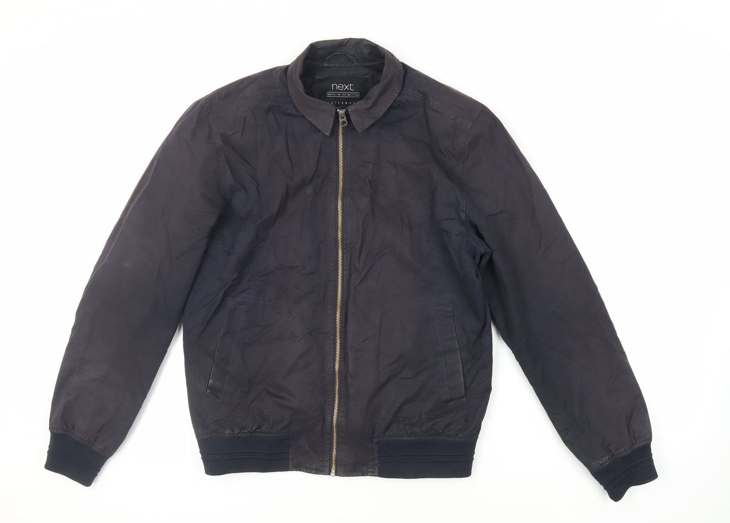 Mens UK Size M NEXT Black Bomber Jacket