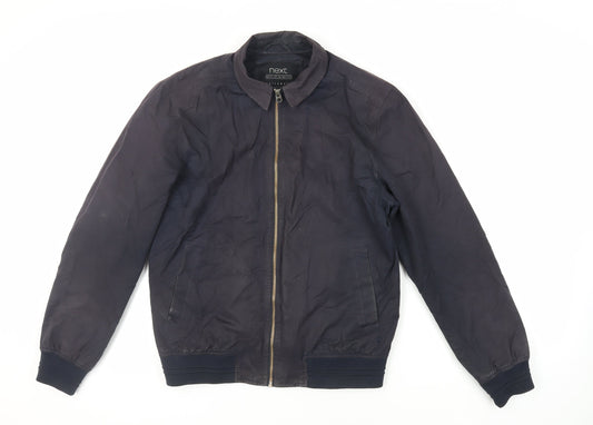 Mens UK Size M NEXT Black Bomber Jacket