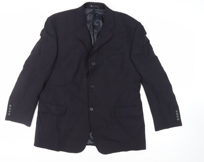 Mens UK Size 44 BHS Regular Black Suit Jacket