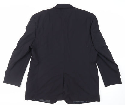 Mens UK Size 44 BHS Regular Black Suit Jacket