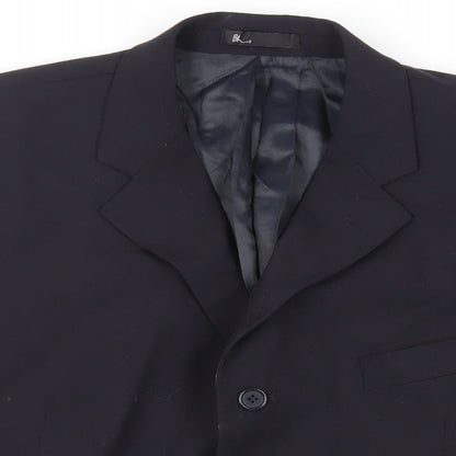 Mens UK Size 44 BHS Regular Black Suit Jacket