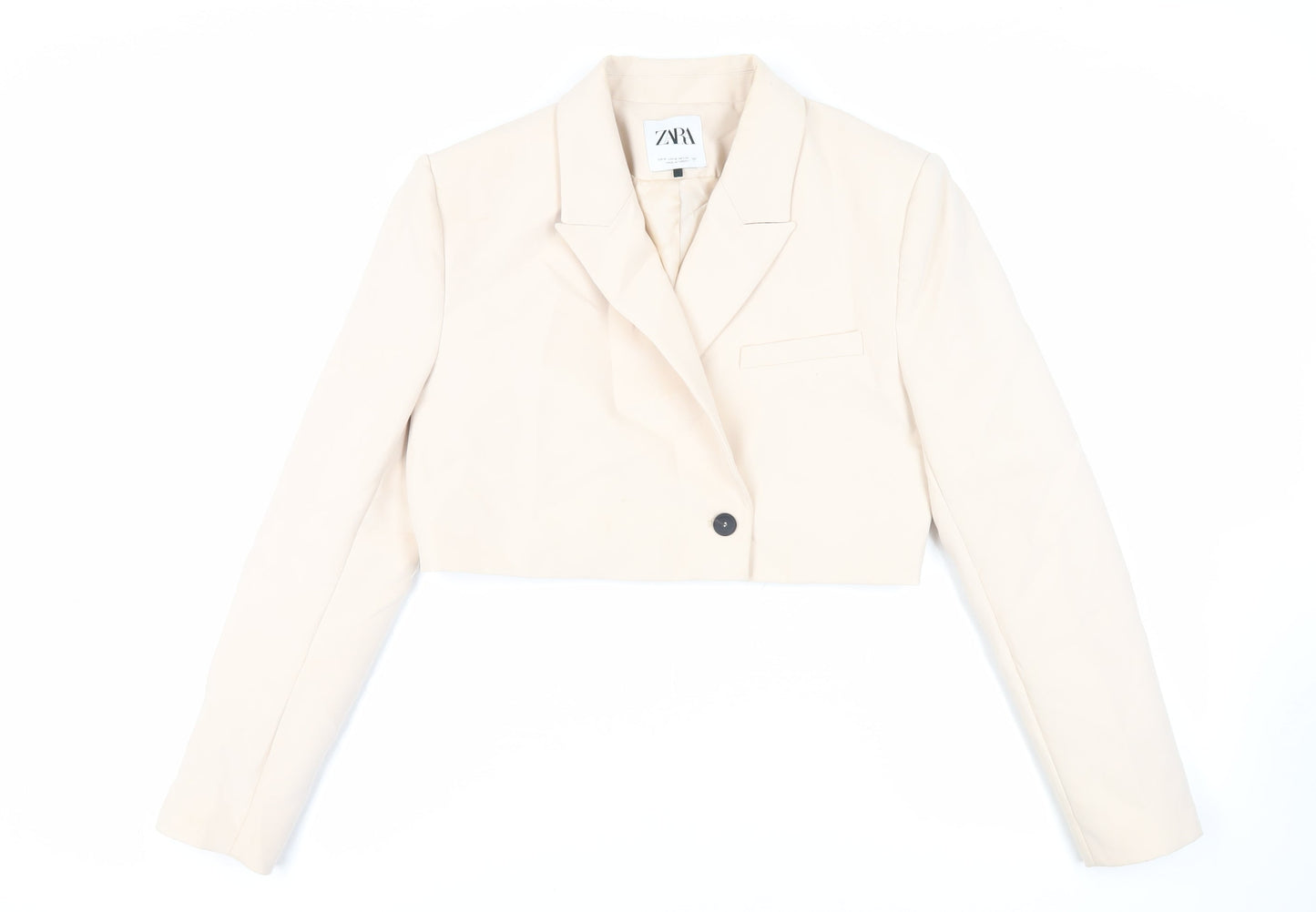 Womens UK Size M Zara Beige Jacket