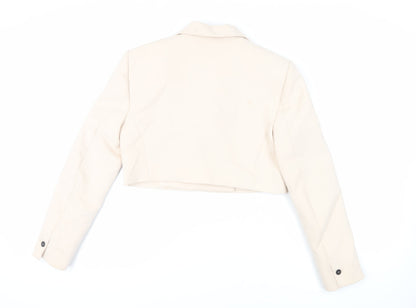 Womens UK Size M Zara Beige Jacket