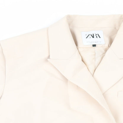 Womens UK Size M Zara Beige Jacket