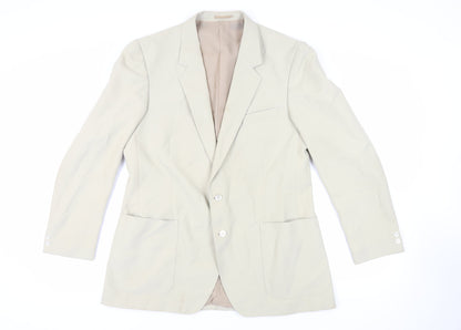 Honorbilt Mens Green Polyester Jacket Blazer Size 44 Regular