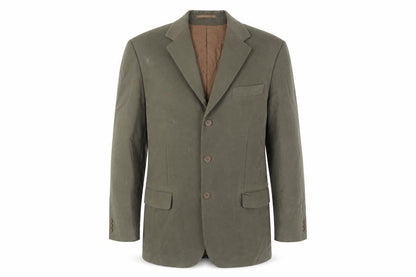 Mode Mens Green Cotton Jacket Blazer Size 40 Regular