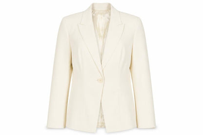 Next Womens Ivory Jacket Blazer Size 10 Button