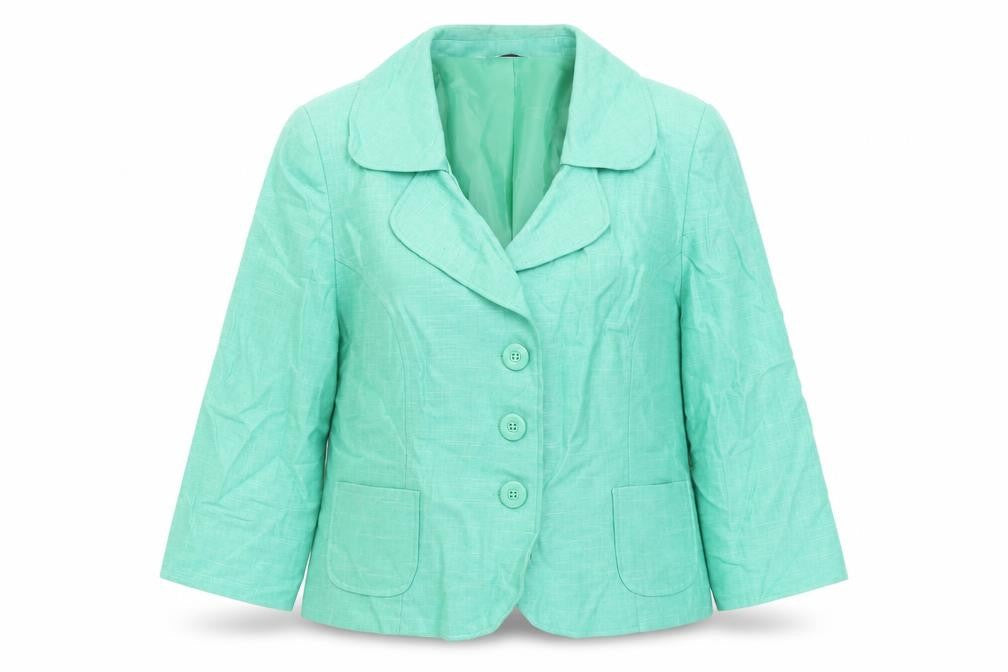 BHS Womens Green Jacket Blazer Size 18 Button