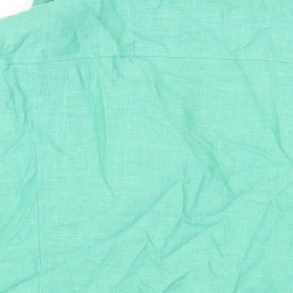 BHS Womens Green Jacket Blazer Size 18 Button