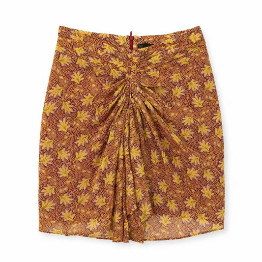 Sfera Womens Multicoloured Floral Polyester Mini Skirt Size M Zip
