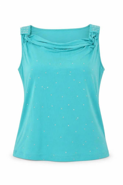 Womens UK Size L Klass Blue Basic T-Shirt