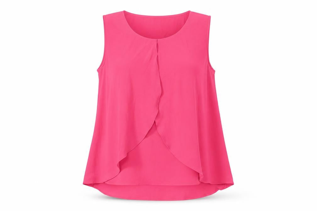 Womens UK Size 10 M&Co Pink Basic Blouse