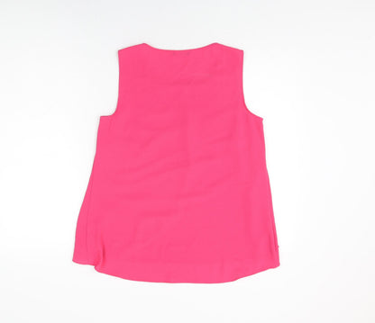 Womens UK Size 10 M&Co Pink Basic Blouse