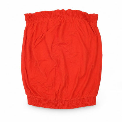 Womens UK Size 10 NEXT Red Basic T-Shirt
