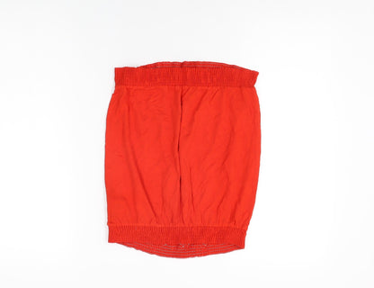 Womens UK Size 10 NEXT Red Basic T-Shirt