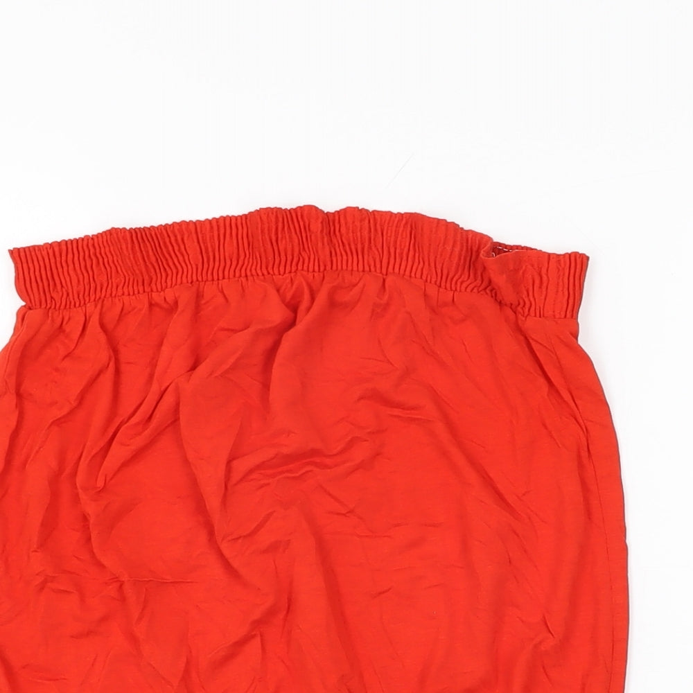 Womens UK Size 10 NEXT Red Basic T-Shirt