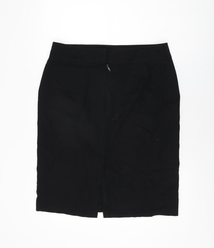 Betty Barclay Womens Black Viscose Straight & Pencil Skirt Size 14 Zip