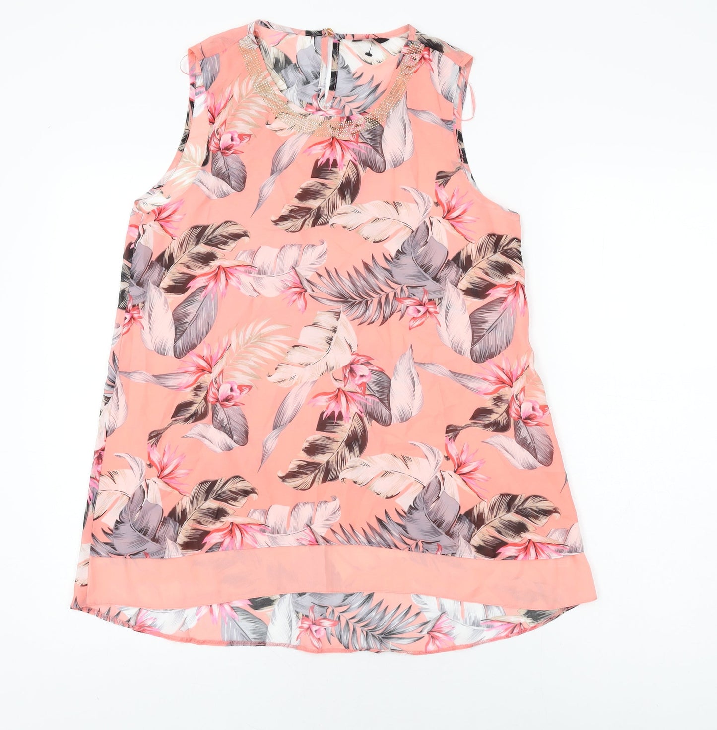 Womens UK Size 10 M&Co Pink Basic Blouse