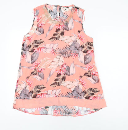 Womens UK Size 10 M&Co Pink Basic Blouse