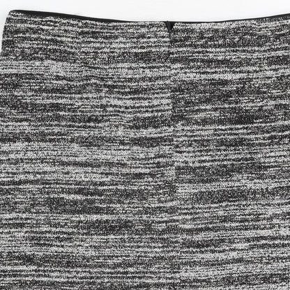 Your Sixth Sense Womens Black Polyester Straight & Pencil Skirt Size 12 Zip