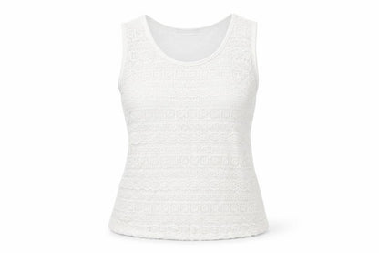 Womens UK Size 18 Avenue White Basic T-Shirt