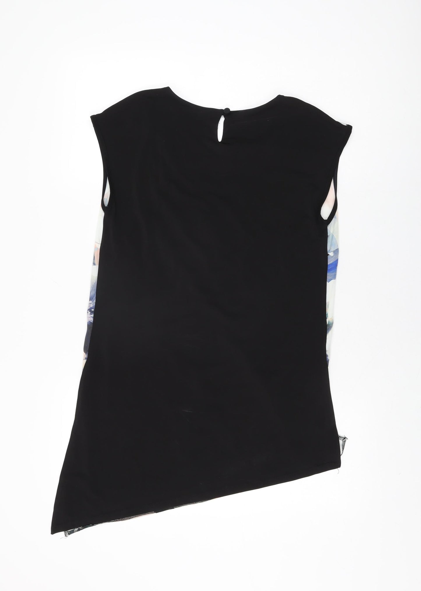 Womens UK Size 10 M&Co Black Basic Blouse