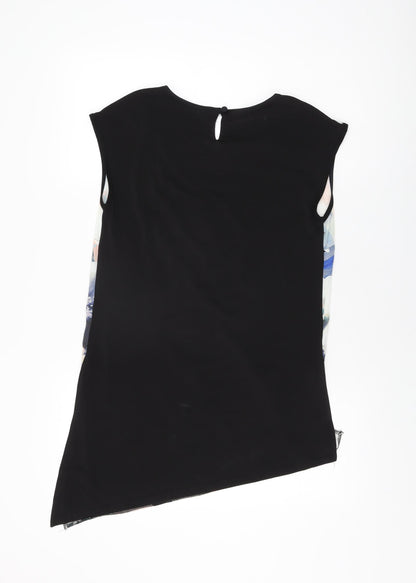 Womens UK Size 10 M&Co Black Basic Blouse