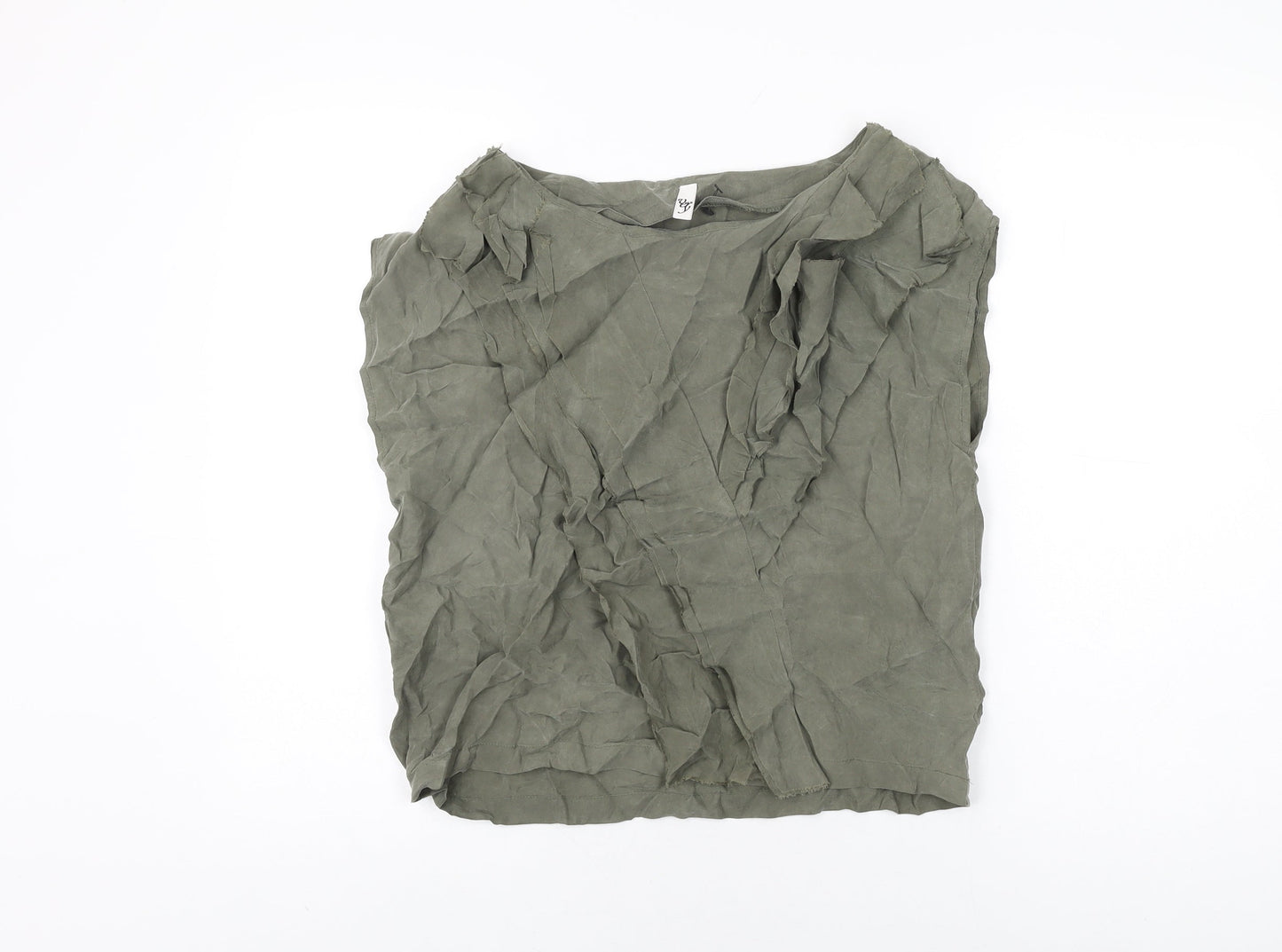 Womens UK Size 10 Very Green Basic T-Shirt