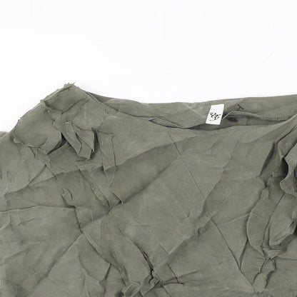 Womens UK Size 10 Very Green Basic T-Shirt