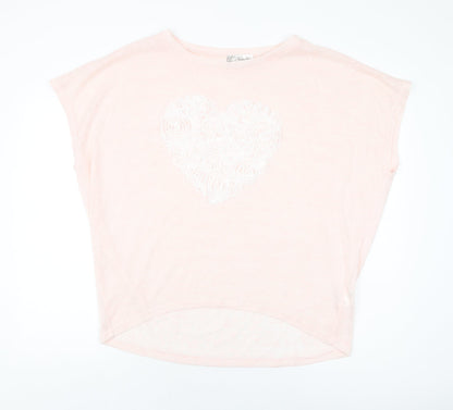 Womens UK Size M Vouley Vous Pink Basic T-Shirt