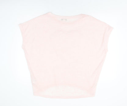 Womens UK Size M Vouley Vous Pink Basic T-Shirt