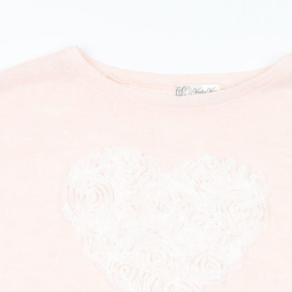 Womens UK Size M Vouley Vous Pink Basic T-Shirt