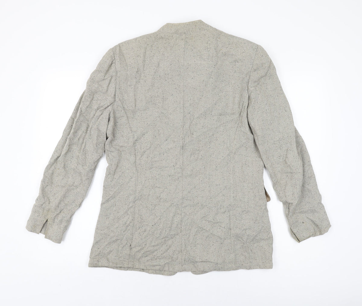 Synonyme Womens Beige Jacket Size 12 Button