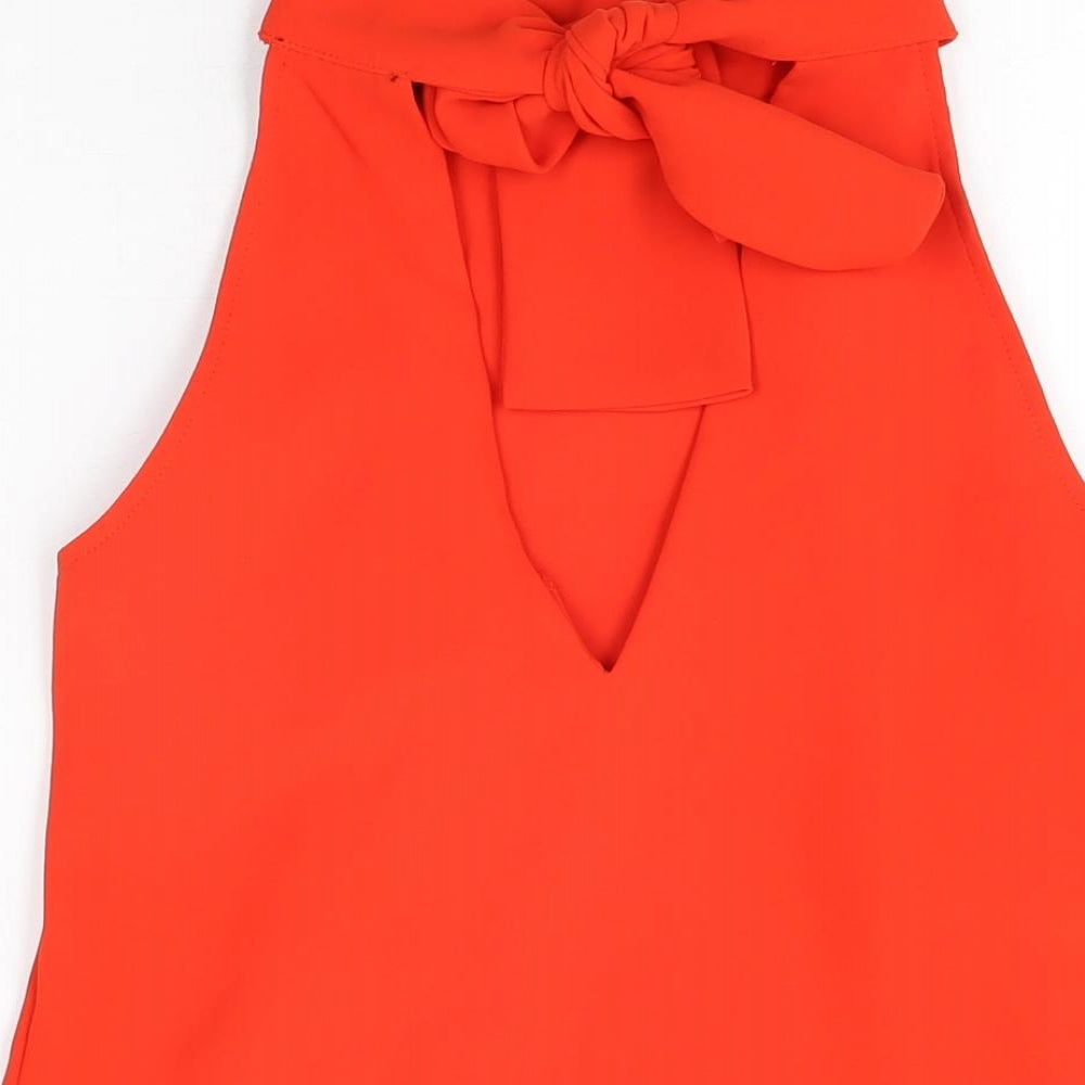 Womens UK Size 8 NEXT Red Basic Blouse