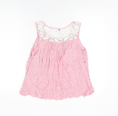 Womens UK Size 10 NEXT Pink Basic T-Shirt