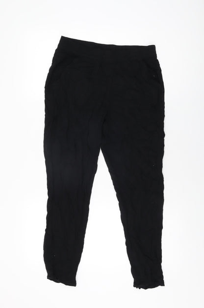 Womens UK Size 10 H&M Regular Fit  Black Trousers