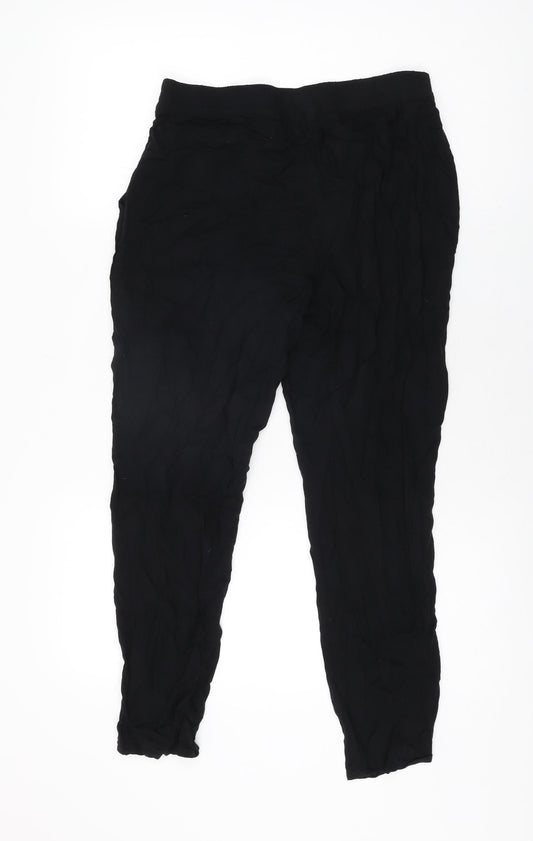 Womens UK Size 10 H&M Regular Fit  Black Trousers