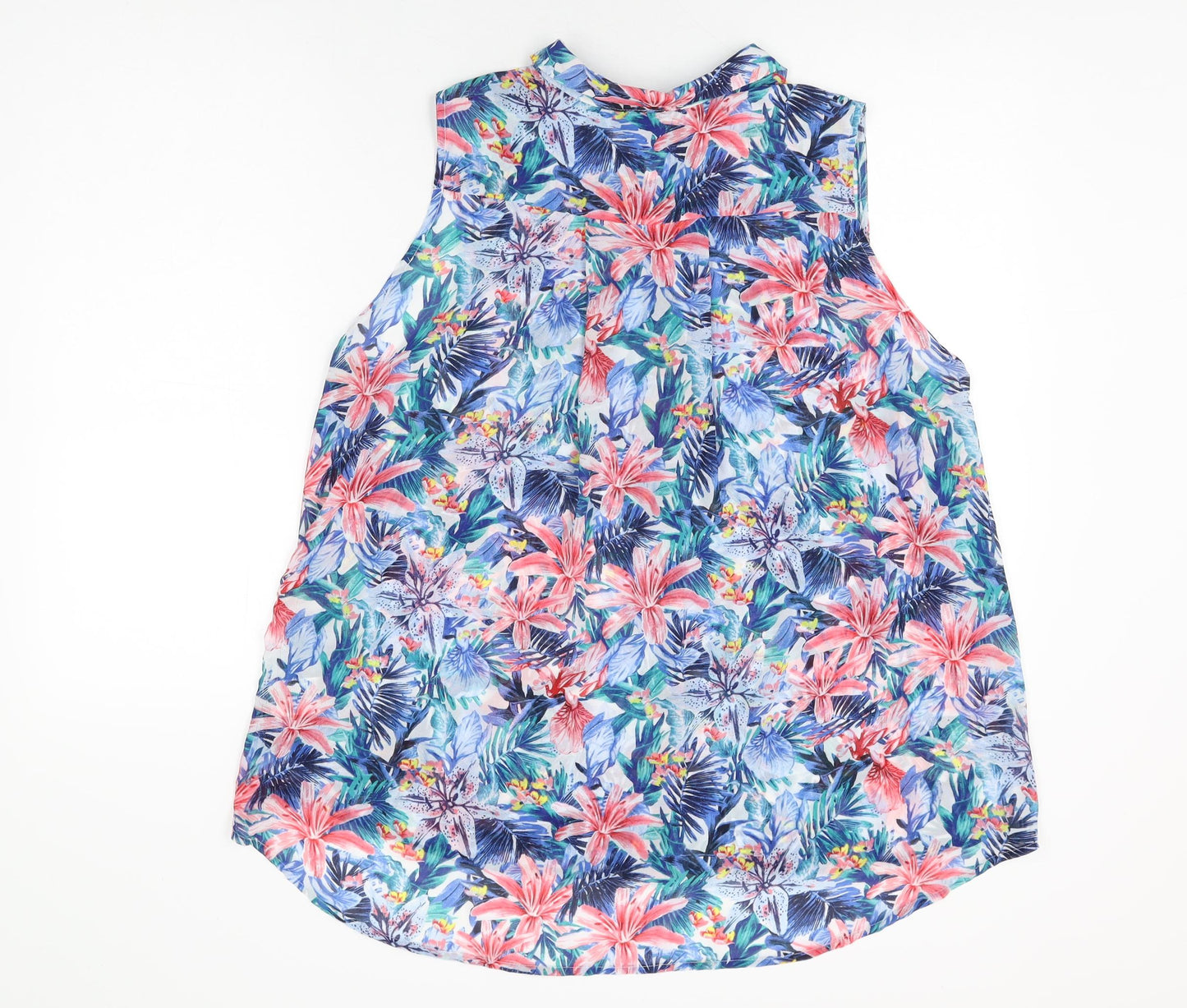 Womens UK Size 14 H&M Multicoloured Basic Button-Up