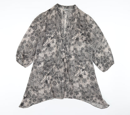 Womens UK Size 14 Marks and Spencer Grey Basic Blouse