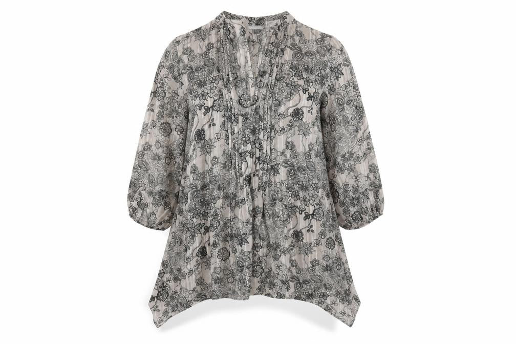 Womens UK Size 14 Marks and Spencer Grey Basic Blouse
