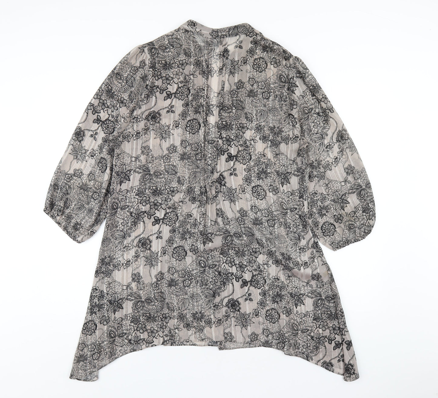 Womens UK Size 14 Marks and Spencer Grey Basic Blouse