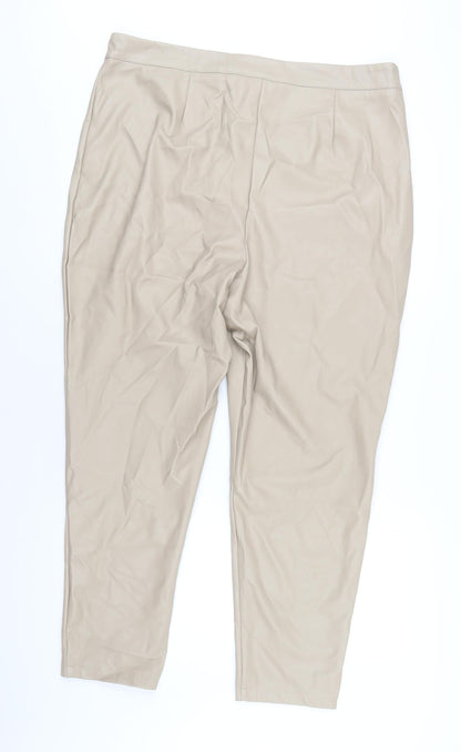Womens UK Size 39 in In the Style Regular Fit  Brown Trousers