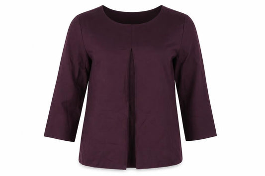 Womens UK Size S Lands' End Purple Basic T-Shirt