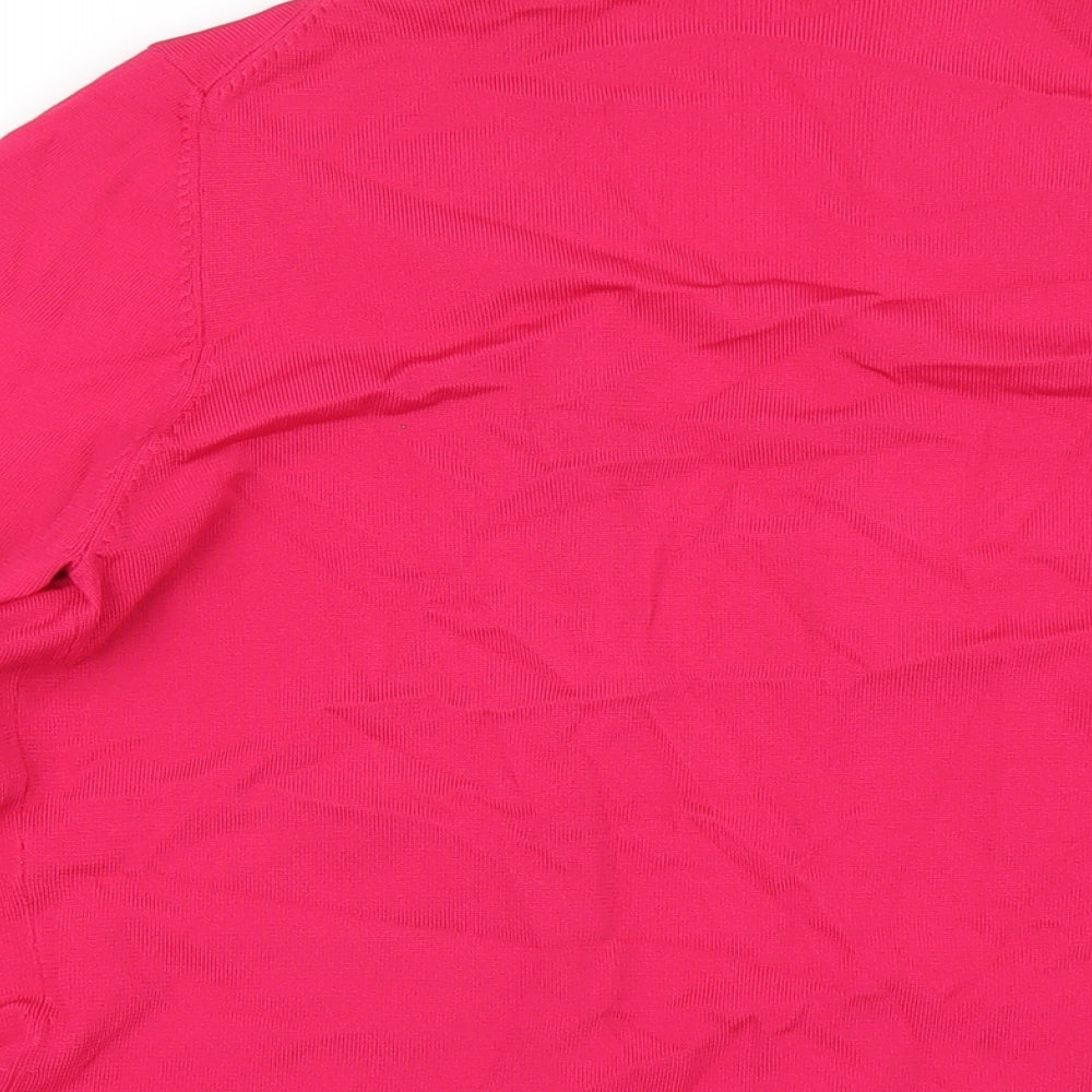 Womens UK Size M CC Pink Cardigan Jumper