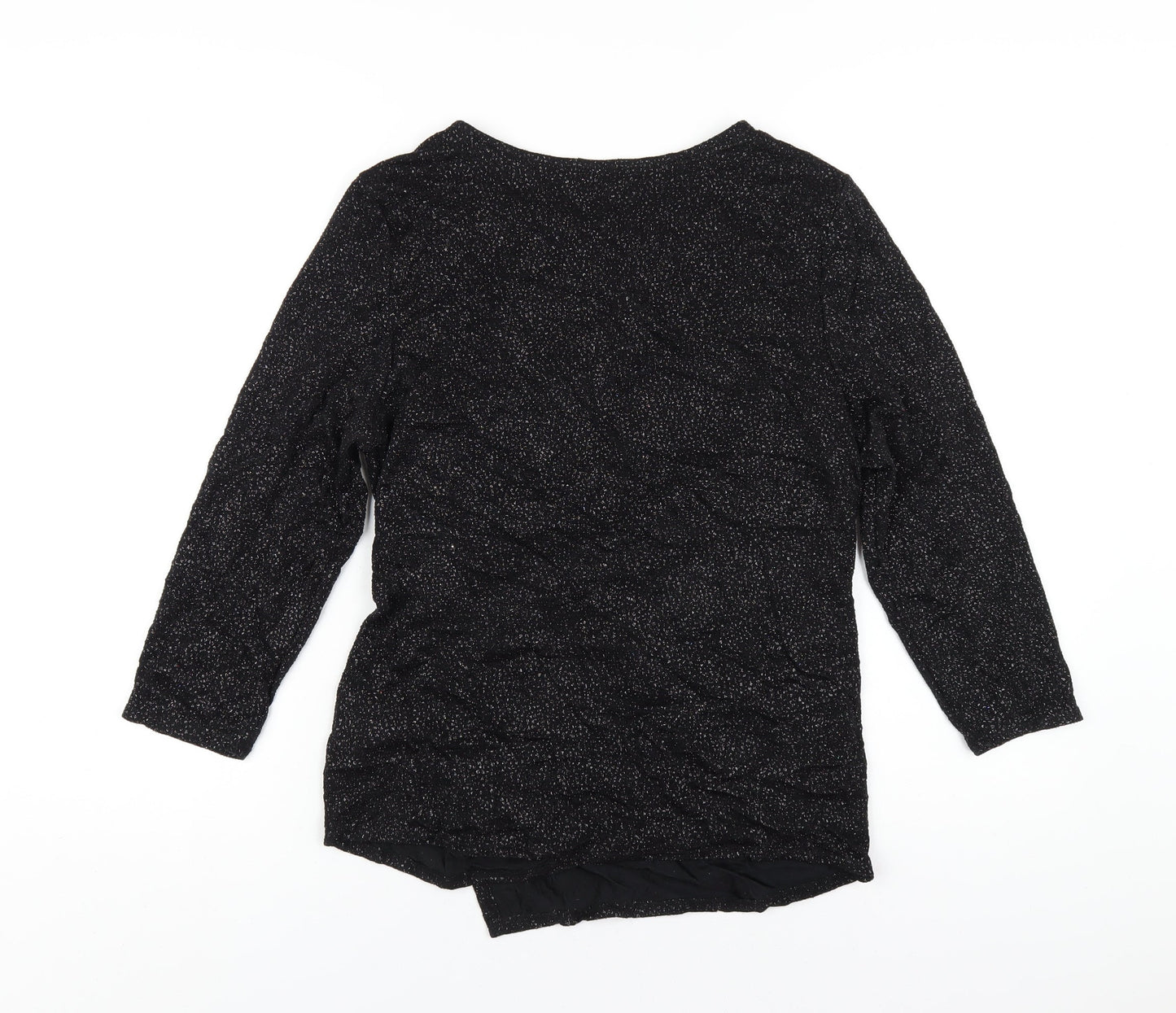 Womens UK Size 14 Wallis Black Basic T-Shirt