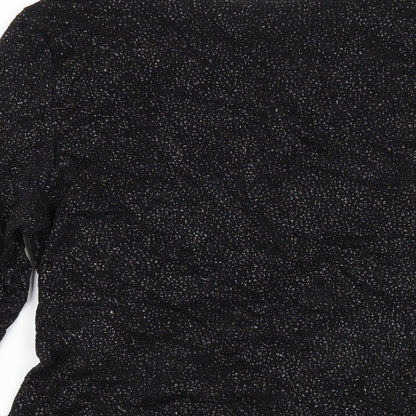 Womens UK Size 14 Wallis Black Basic T-Shirt