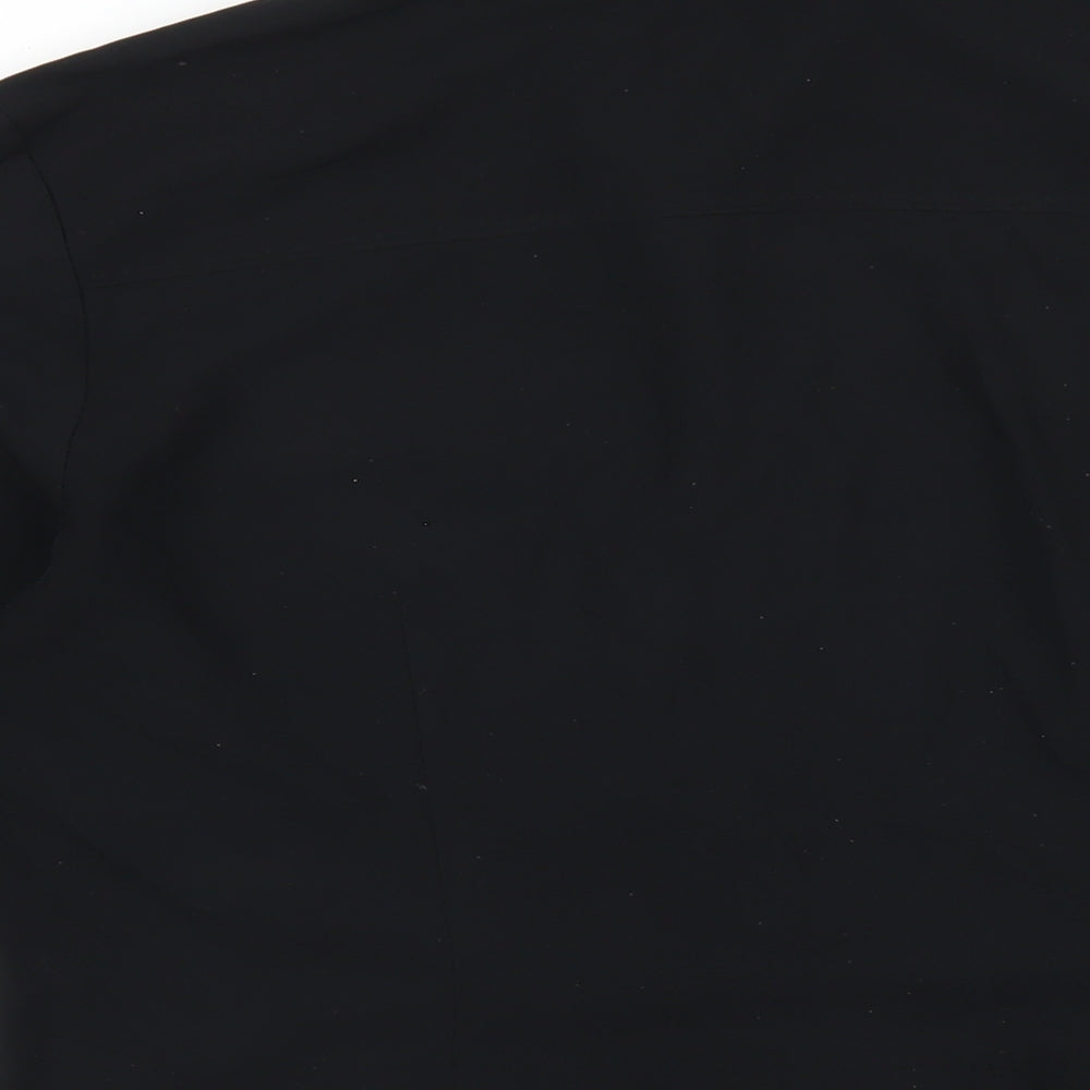 Womens UK Size 14 NEXT Black Basic Button-Up