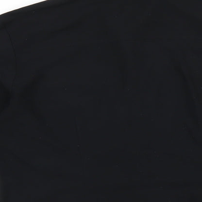Womens UK Size 14 NEXT Black Basic Button-Up